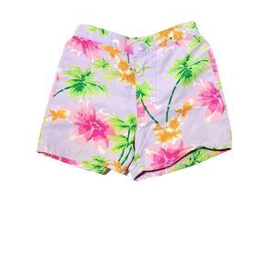 𝅺vintage Generations Hawaiian Tropical Print High Waisted Shorts